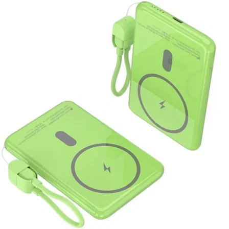 Leotec Power Bank Inalámbrico 5000mAh 20W Verde Leotec Power Bank Inalámbrico 5000mAh 20W Verde